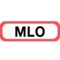 Nevs Position Labels - MLO 1/2" x 1-1/2" White w/Red & Black XP-446 - alternate 1